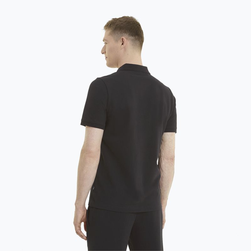 Pánské polo tričko PUMA Ess Pique Polo puma black/cat 3