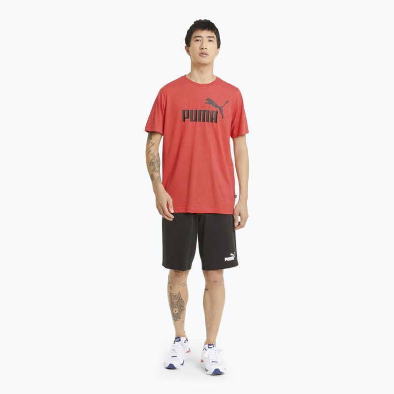 Pánské tričko PUMA Essentials Heather Tee high risk red 2