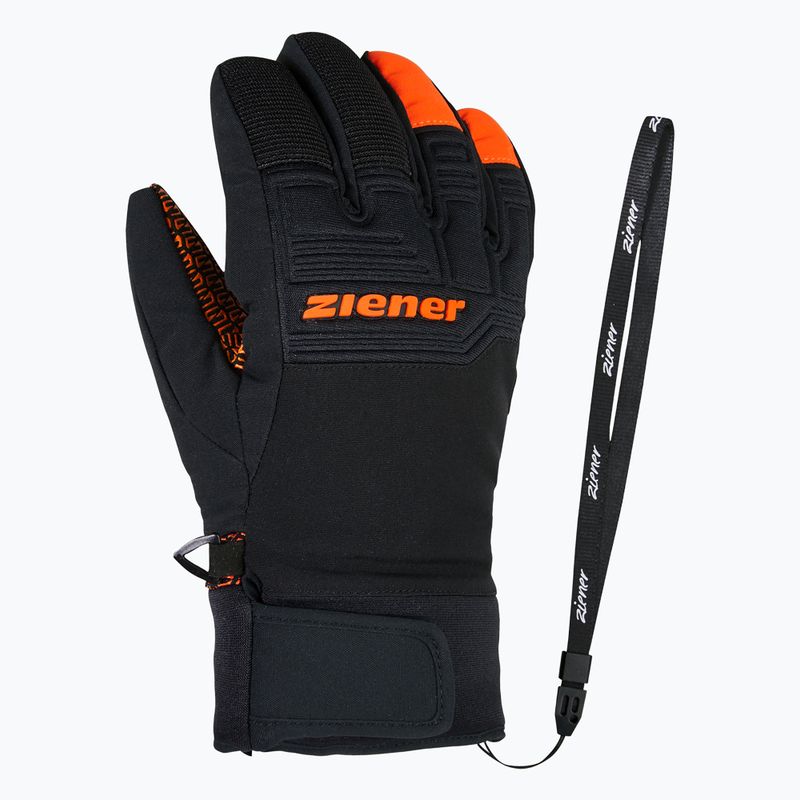 Dětské lyžařské rukavice ZIENER Lanus-Z AS PR bright orange 2