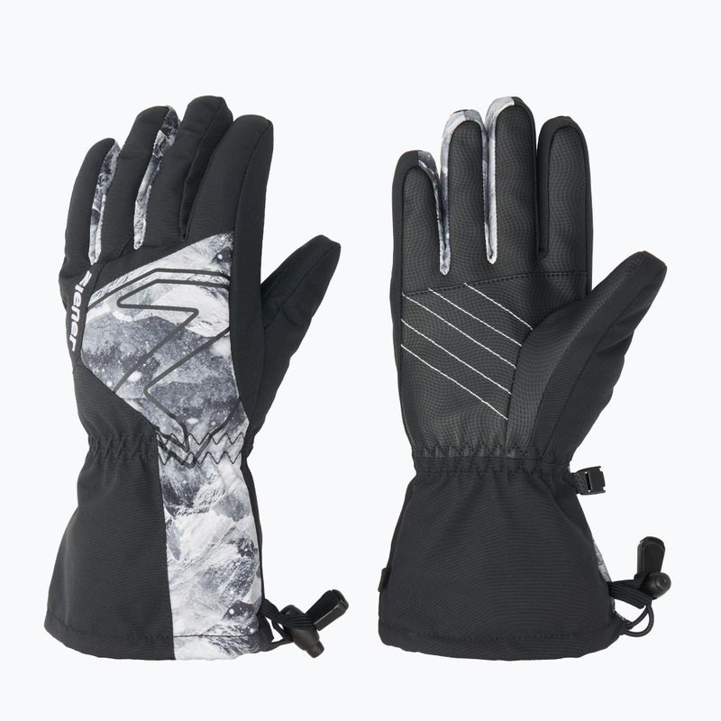 Dětské lyžařské rukavice ZIENER Laval Aquashield AW black/grey mountain