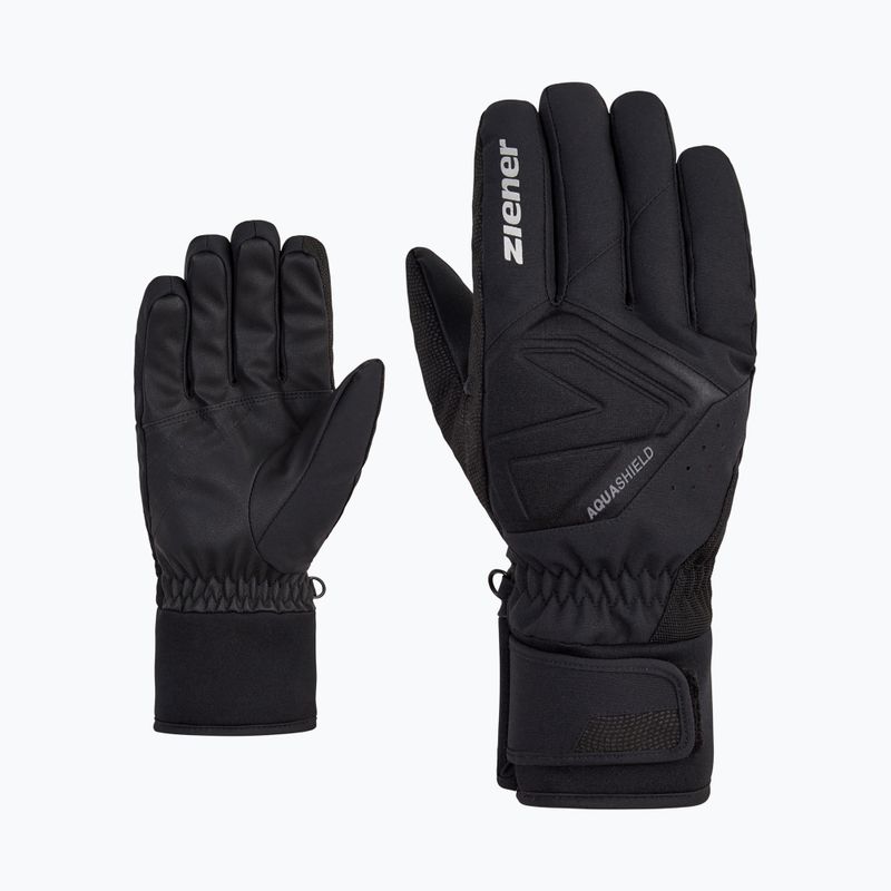 Pánské lyžařské rukavice  ZIENER Gatis Aquashield black 6