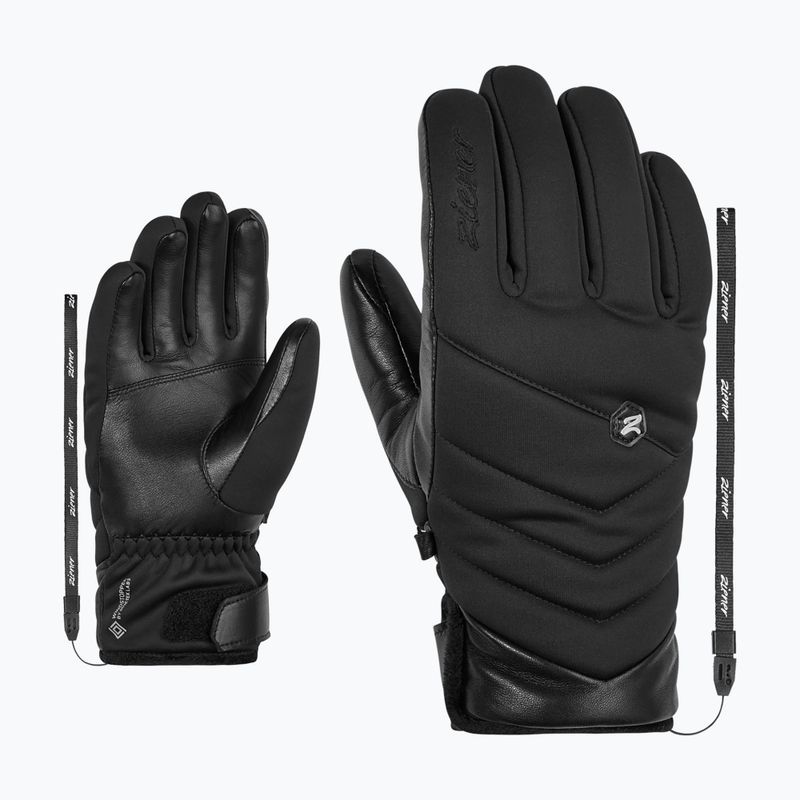 Dámské lyžařské rukavice  ZIENER Kilja WS PR black 6