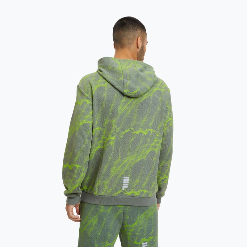 FILA pánská mikina Redford AOP Hoody jasmine green mars aop sweatshirt 3