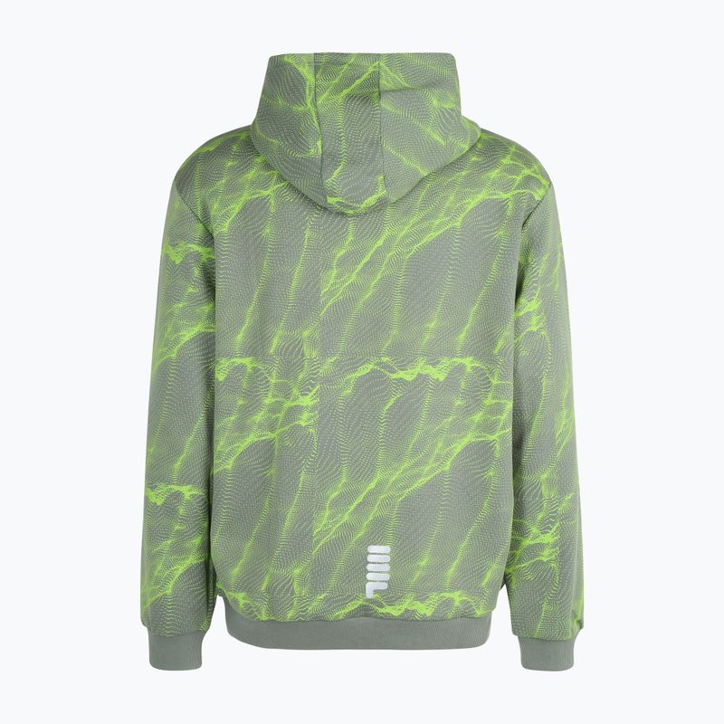 FILA pánská mikina Redford AOP Hoody jasmine green mars aop sweatshirt 6
