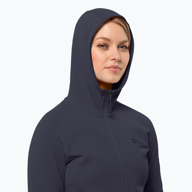Dámská mikina  Jack Wolfskin Baiselberg Hooded FZ graphite 5