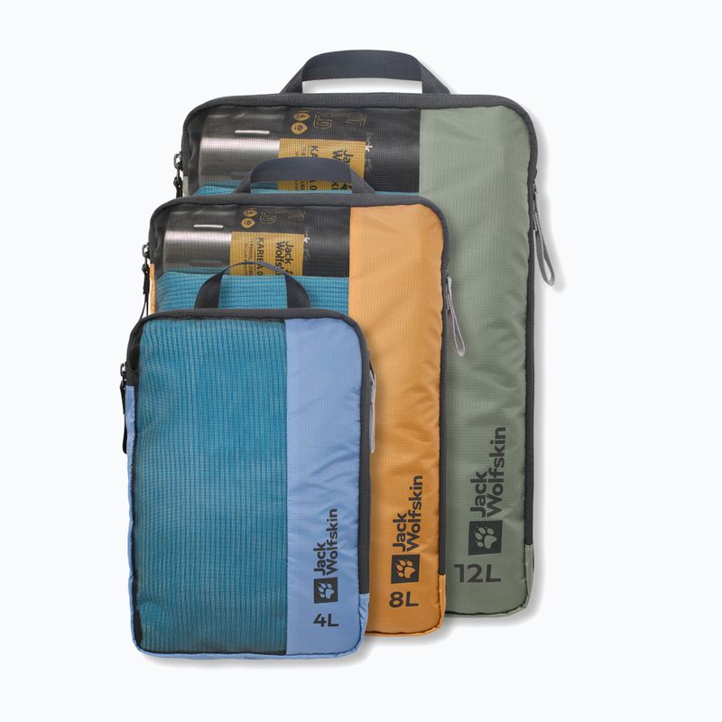 Sada organizérů Jack Wolfskin Compression Cube Organiser Set 3 ks color mix