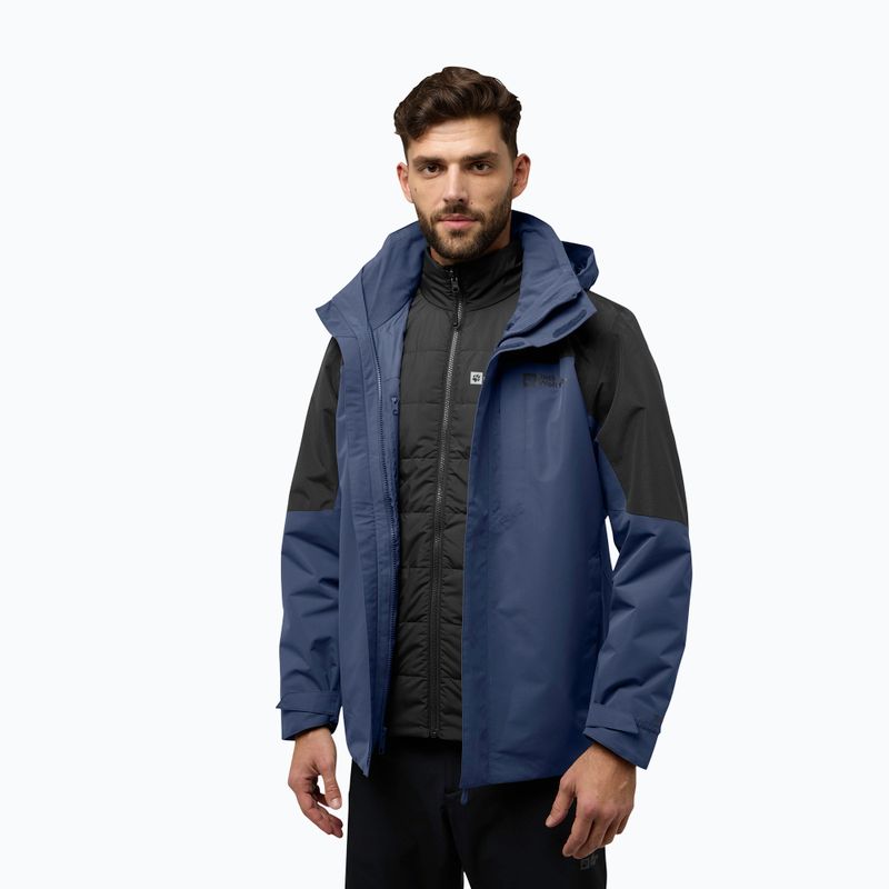 Pánská bunda 3v1 Jack Wolfskin Romberg 3In1 midnight sky