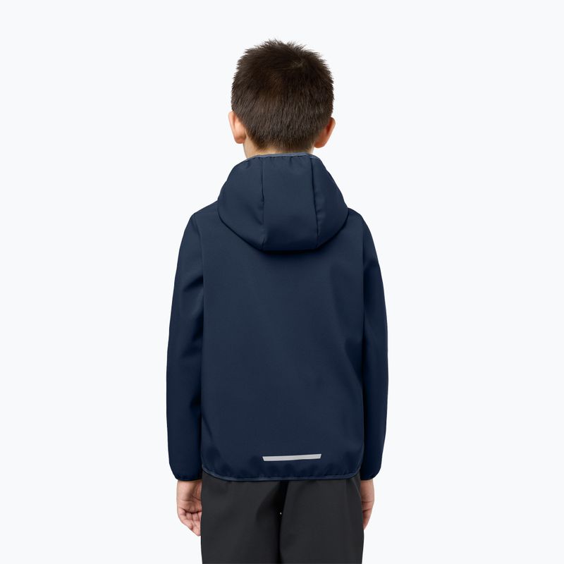 Dětská softshellová bunda Jack Wolfskin Fourwinds night blue 2