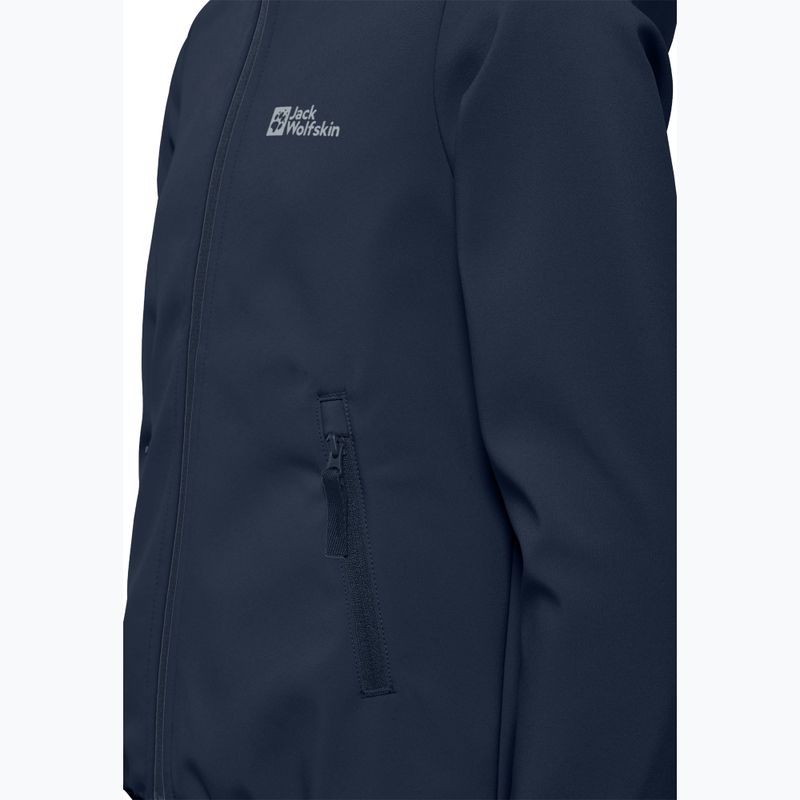 Dětská softshellová bunda Jack Wolfskin Fourwinds night blue 3