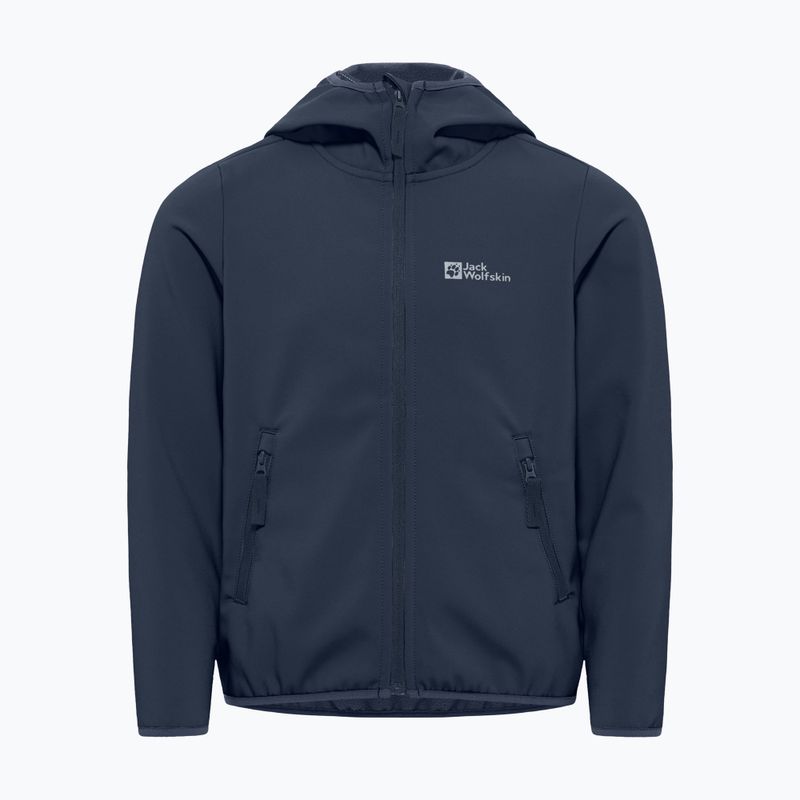 Dětská softshellová bunda Jack Wolfskin Fourwinds night blue 5