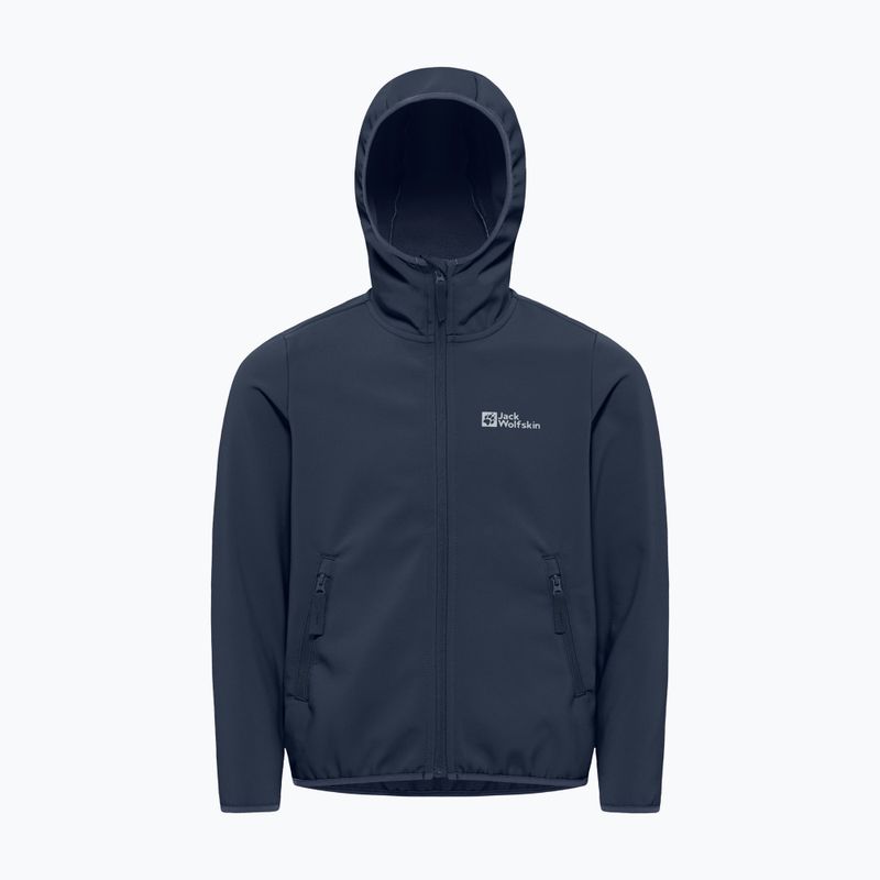 Dětská softshellová bunda Jack Wolfskin Fourwinds night blue 6