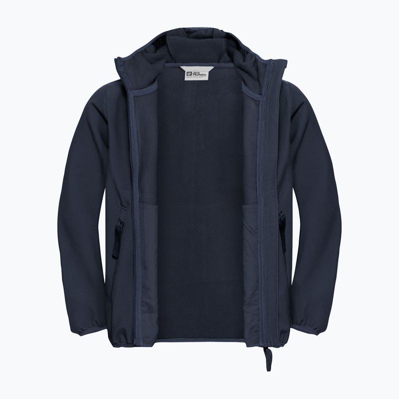 Dětská softshellová bunda Jack Wolfskin Fourwinds night blue 8