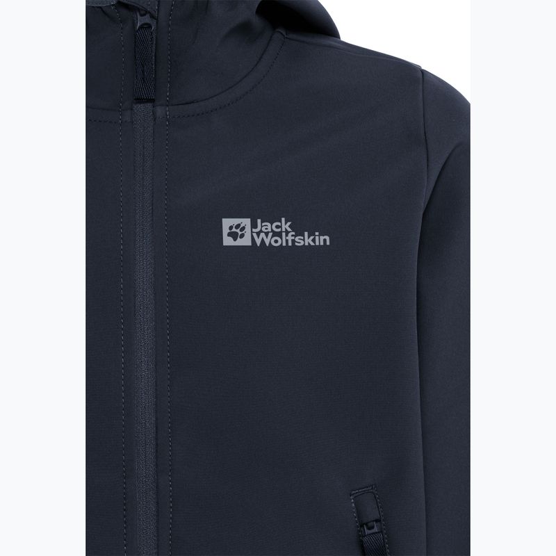 Dětská softshellová bunda Jack Wolfskin Fourwinds night blue 9