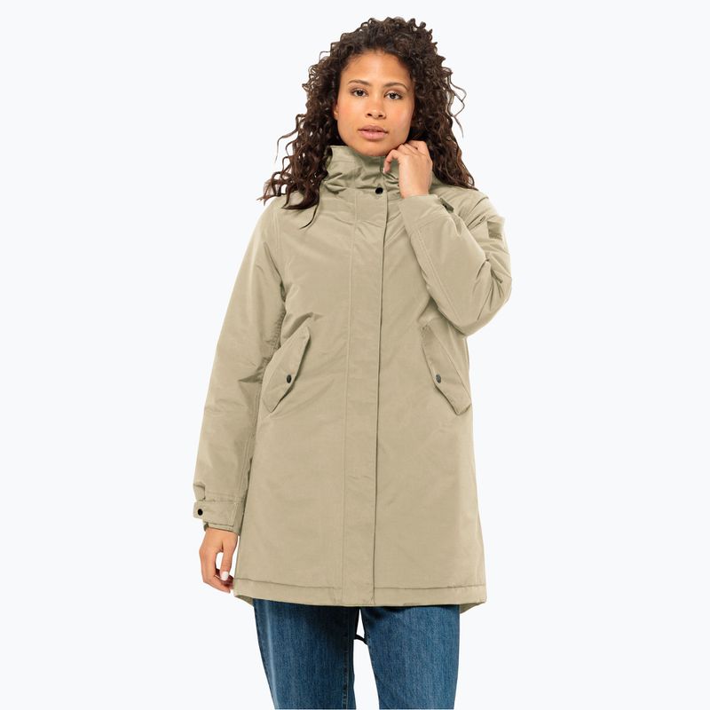 Dámská zimní bunda Jack Wolfskin Talforst Parka anis