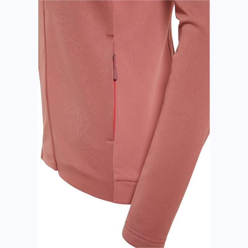 Dámská fleecová mikina Jack Wolfskin Alpgrat mineral red 8