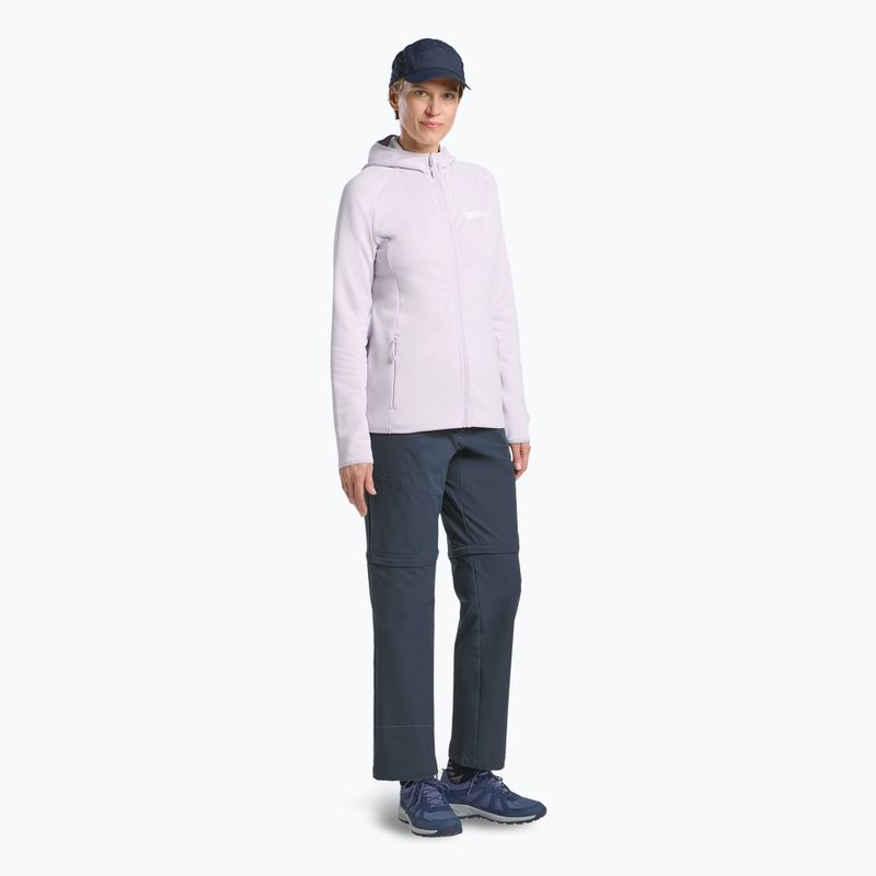 Dámská mikina  Jack Wolfskin Baiselberg Hooded FZ pale lavendar 2