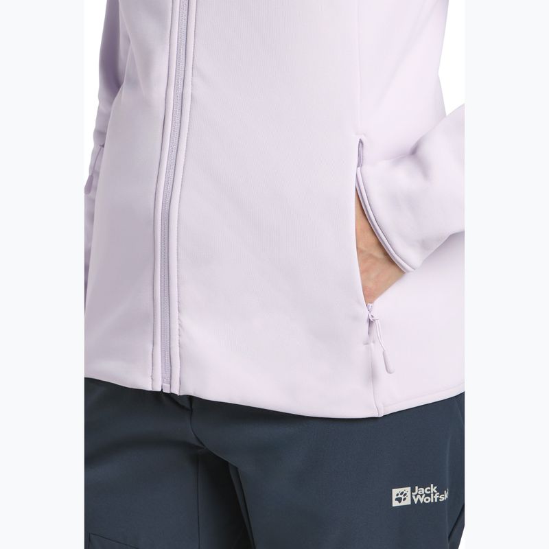 Dámská mikina  Jack Wolfskin Baiselberg Hooded FZ pale lavendar 5