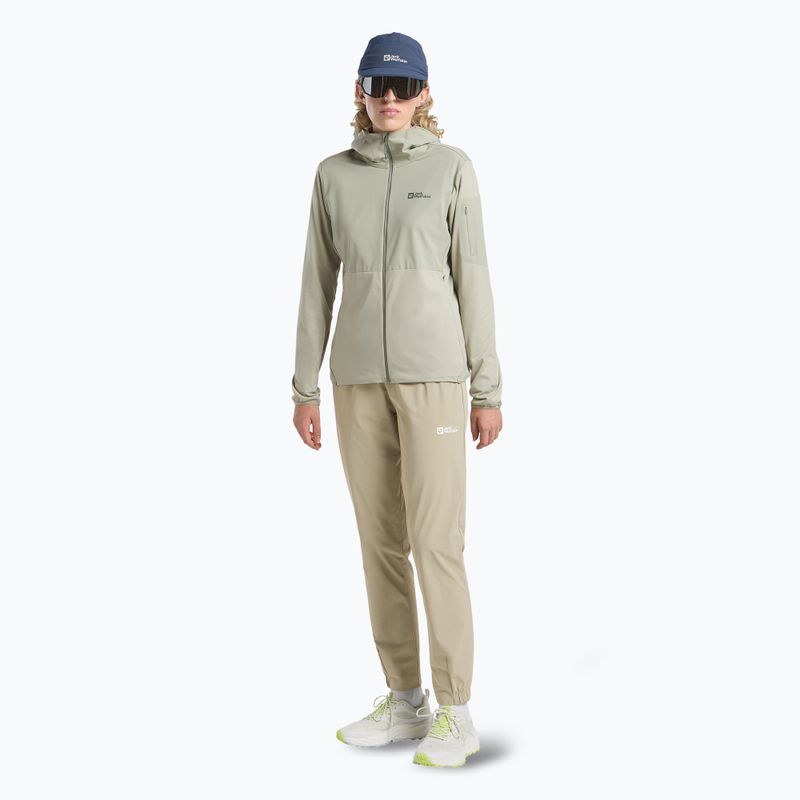 Dámská fleecová mikina  Jack Wolfskin Prelight Trail Hoody mint leaf 2