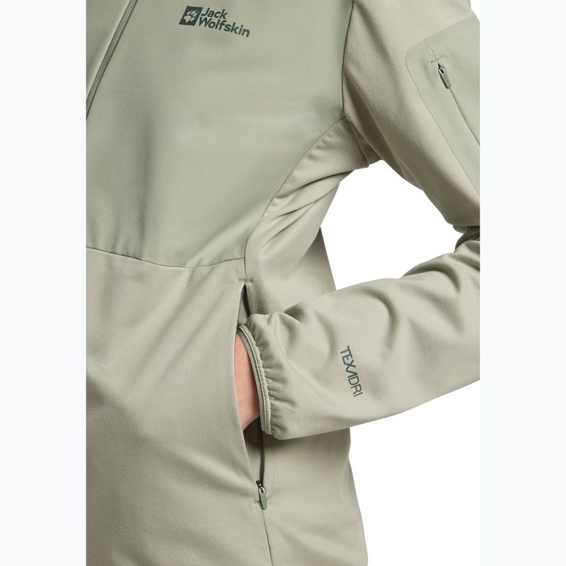 Dámská fleecová mikina  Jack Wolfskin Prelight Trail Hoody mint leaf 6