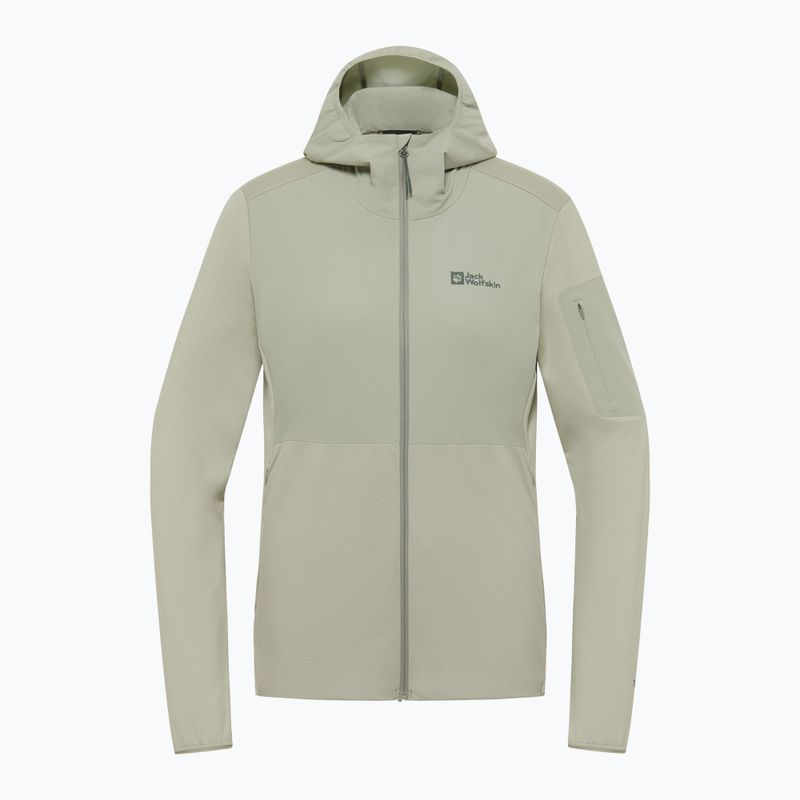 Dámská fleecová mikina  Jack Wolfskin Prelight Trail Hoody mint leaf 7