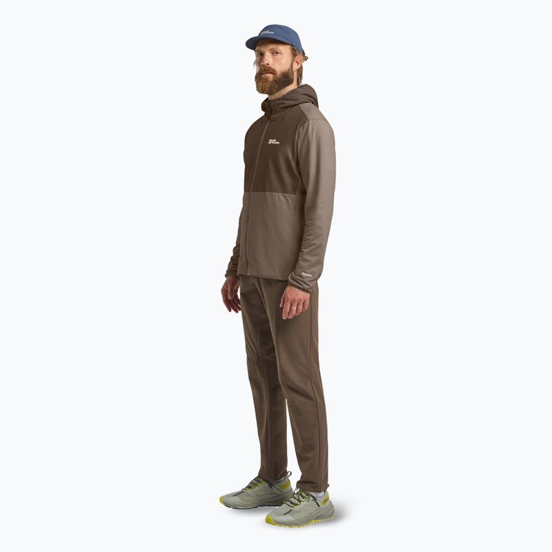 Pánská mikinaJack Wolfskin Prelight Trail Hoody cold coffee 2