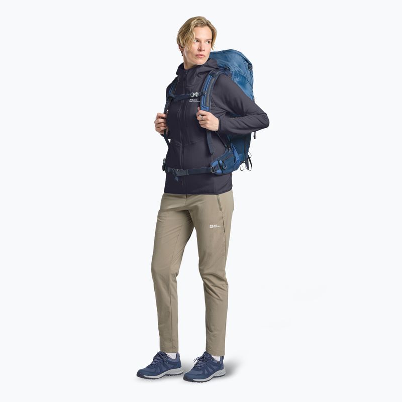 Dámská fleecová mikina Jack Wolfskin Kolbenberg Hooded Full Zip graphite 2