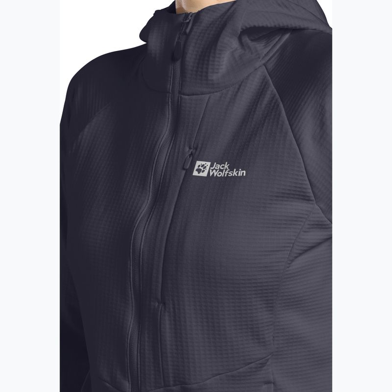 Dámská fleecová mikina Jack Wolfskin Kolbenberg Hooded Full Zip graphite 5