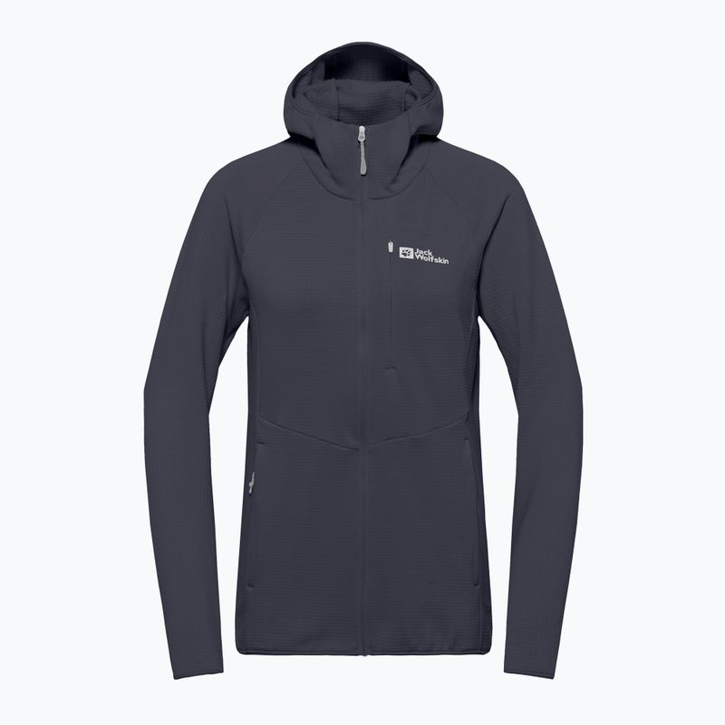 Dámská fleecová mikina Jack Wolfskin Kolbenberg Hooded Full Zip graphite 7