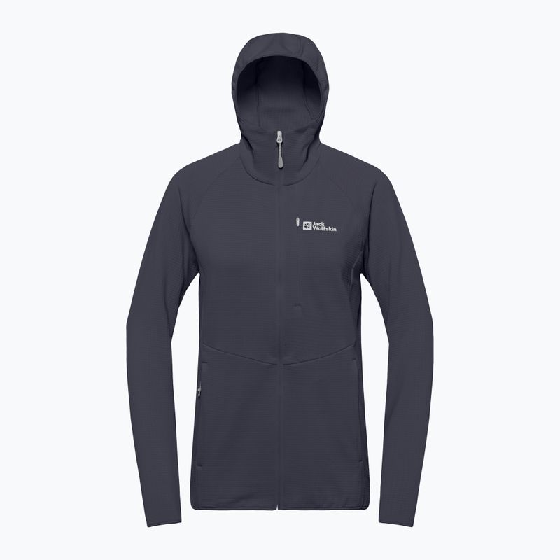 Dámská fleecová mikina Jack Wolfskin Kolbenberg Hooded Full Zip graphite 8