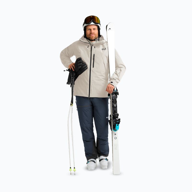 Pánská lyžařská bunda Jack Wolfskin Flowline Pro 2L Ins pale sand 2