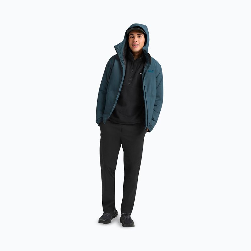 Pánská nepromokavá bunda Jack Wolfskin Pamir aluminium blue 2