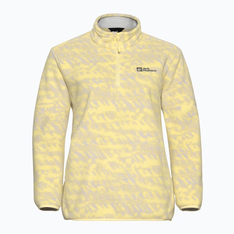 Dámská trekingová mikina Jack Wolfskin Big Sky Half Zip lemon ice 6