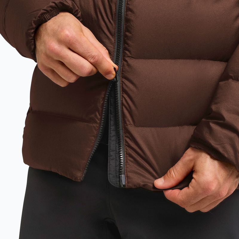 Pánská péřová bunda Jack Wolfskin Nebelhorn Down Hoody hot choc 5