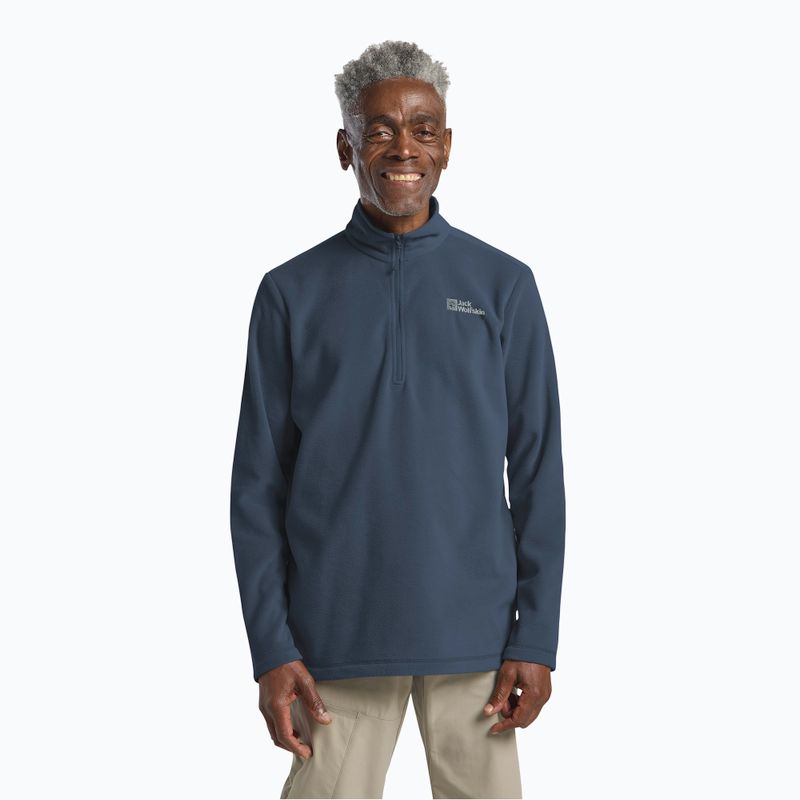 Pánská trekingová mikina Jack Wolfskin Taunus Hz midnight sky