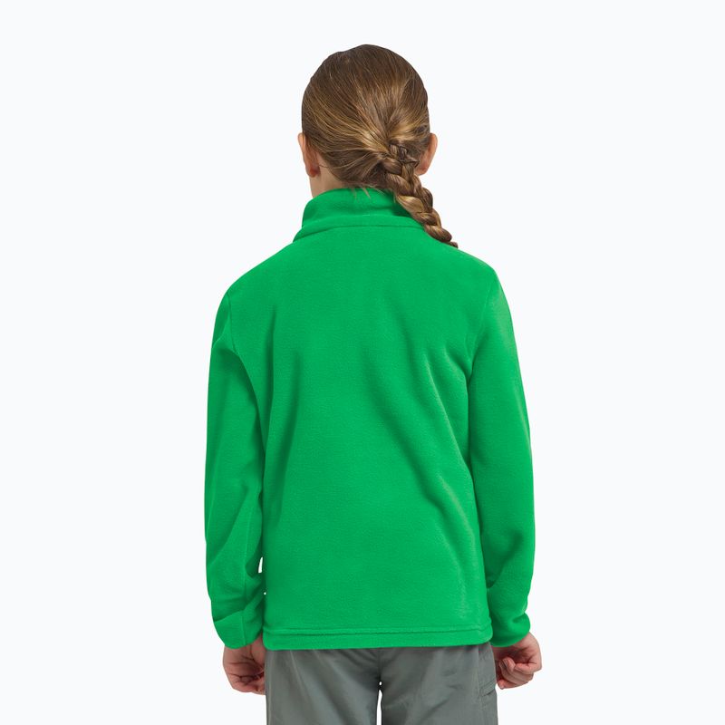 Dětská fleece mikina Jack Wolfskin Taunus mystic green 11