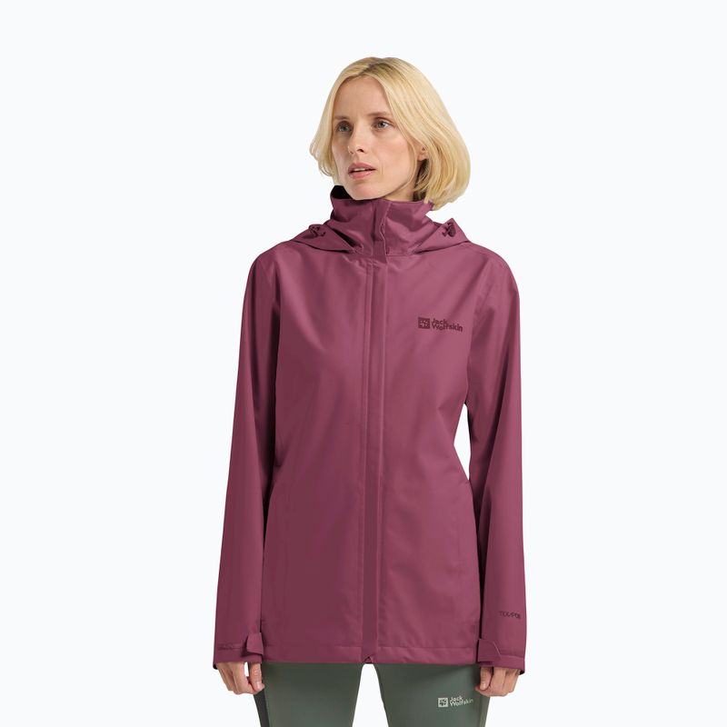 Dámská nepromokavá bunda Jack Wolfskin Trailtime 2L raisin