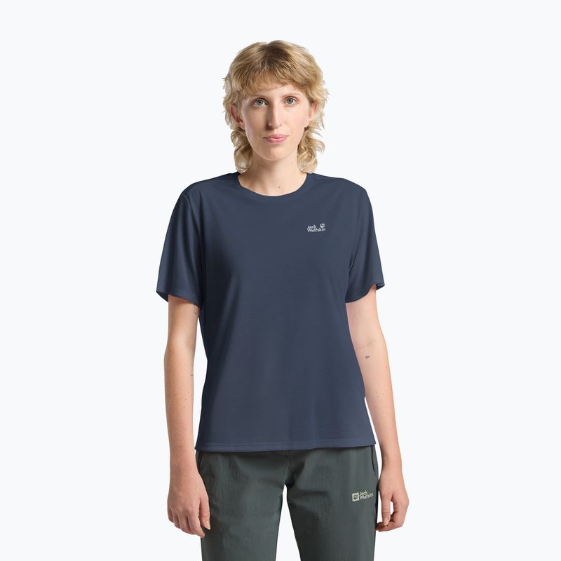 Dámské trekové tričko Jack Wolfskin Vonnan midnight sky