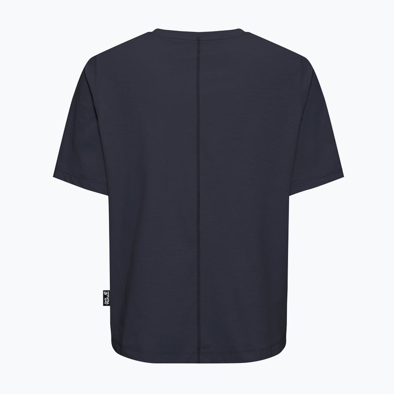 Dámské trekové tričko Jack Wolfskin Travel T dark navy 6