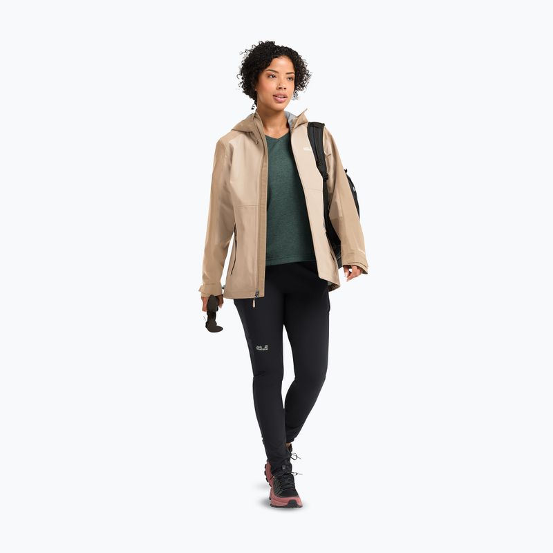 Dámská nepromokavá bunda Jack Wolfskin Wildbound 2L oyster 2
