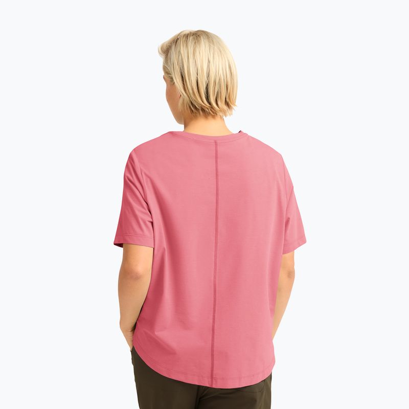 Dámské trekové tričko Jack Wolfskin Travel T evening rose 3