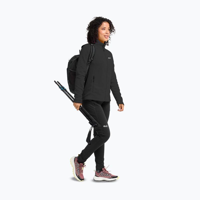 Dámská fleecová mikina Jack Wolfskin Taunus 100 Full Zip black 2