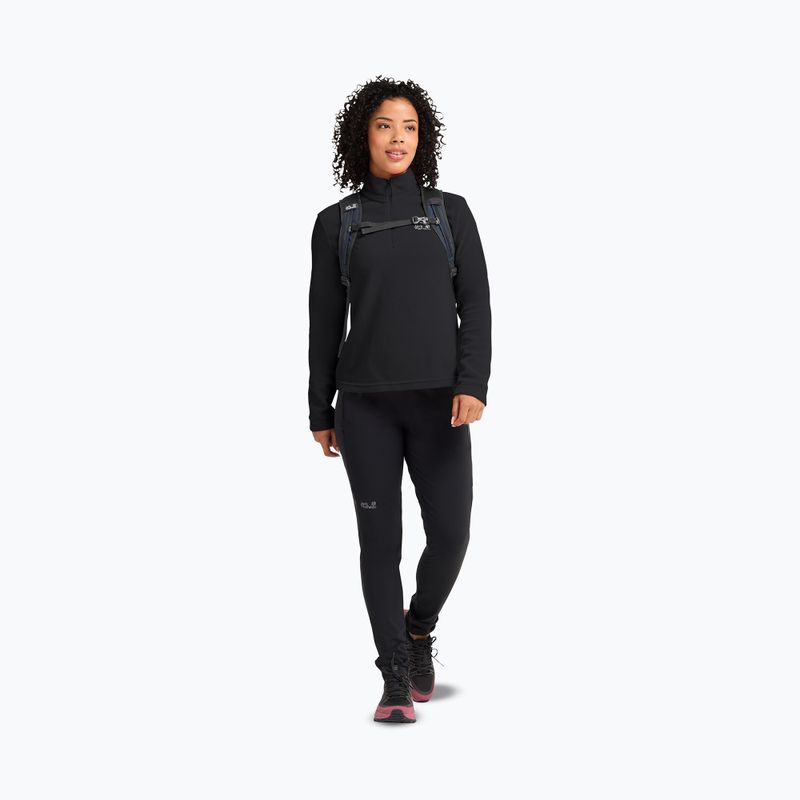 Dámská fleecová mikina Jack Wolfskin Taunus 100 Half Zip black 2