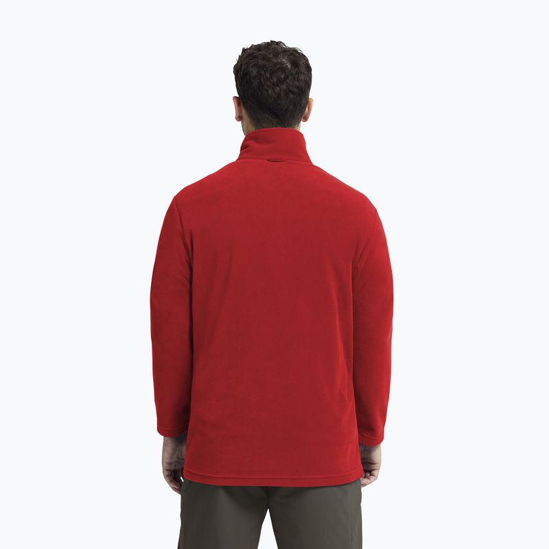 Pánská fleecová mikina Jack Wolfskin Taunus 100 Full Zip siren red 3
