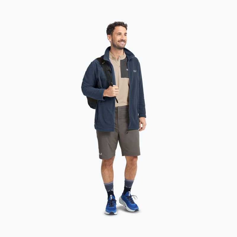 Pánská fleecová mikina Jack Wolfskin Taunus 100 Full Zip midnight sky 2