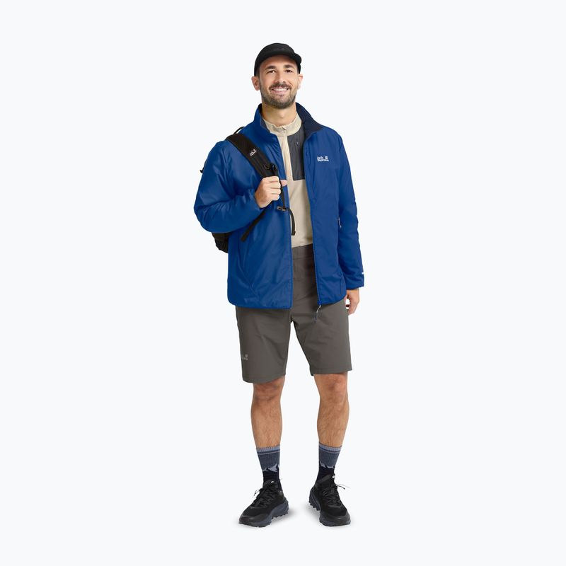 Pánská zateplená bunda Jack Wolfskin Trail Light Ins 2IN1 blue orchid 2