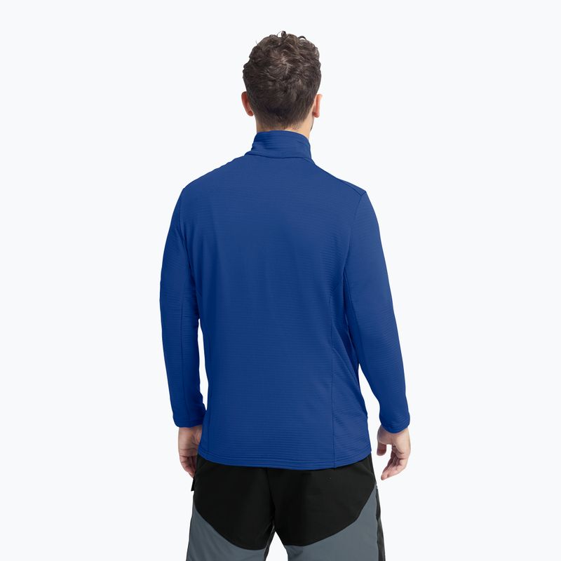 Pánská trekingová mikina  Jack Wolfskin Litestride Full Zip blue orchid 3