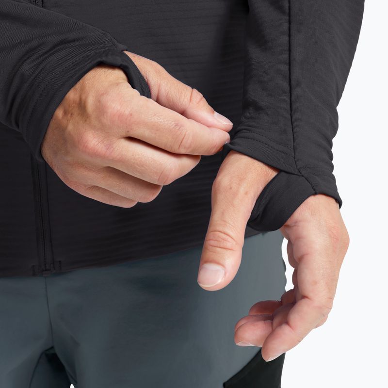 Pánská trekingová mikina  Jack Wolfskin Litestride Full Zip black 5