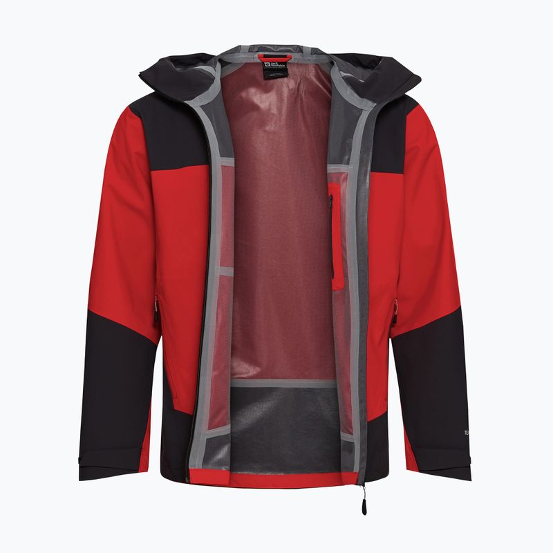 Pánská nepromokavá bunda Jack Wolfskin Rockpaw 3L siren red 9
