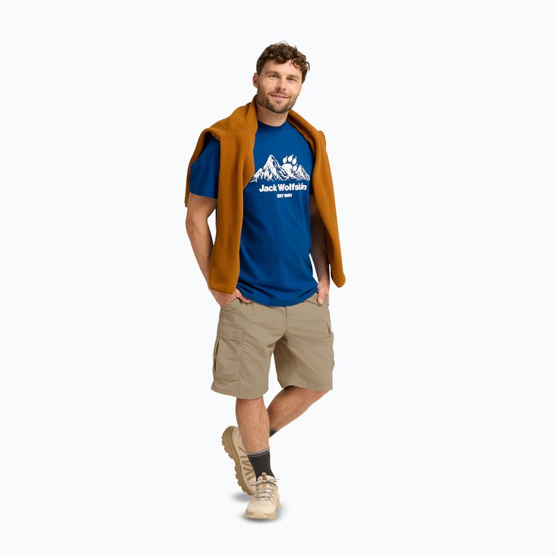 Pánské tričko Jack Wolfskin Carefree blue orchid 2