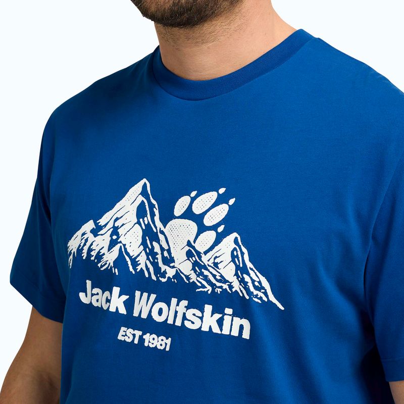 Pánské tričko Jack Wolfskin Carefree blue orchid 4
